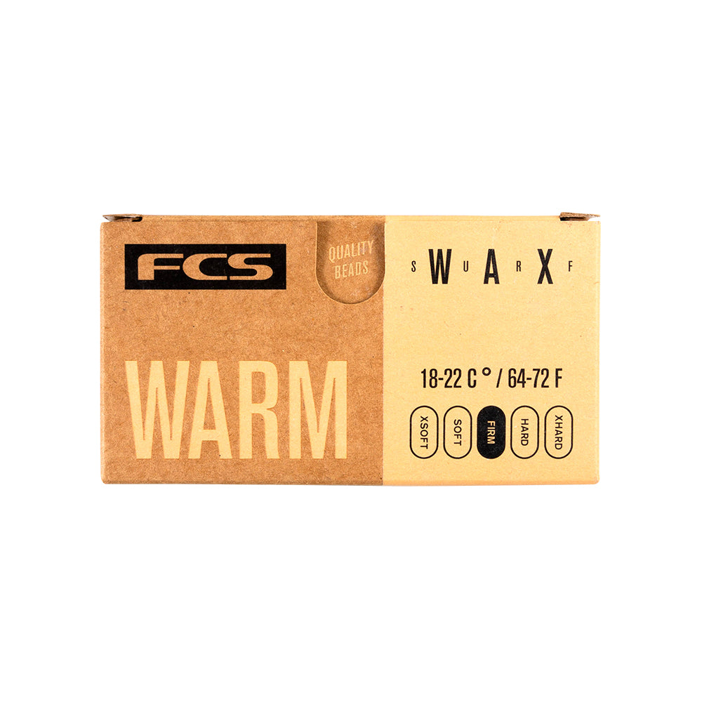 FCS Warm surf wax packaging